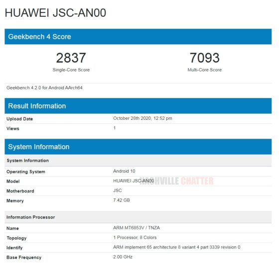 Huawei-JSC-AN00-Geekbench