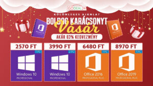 Karácsonyi akciók: áron alul a Windows 10 és a Microsoft Office
