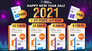 Újévi szoftver promóció: Áron alul a Microsoft Office és ajándék Windows 10 jár mellé